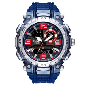 SMAEL 1921 Dual Time Display Quartz Analog Digital Sport Water Proof Men's Watch