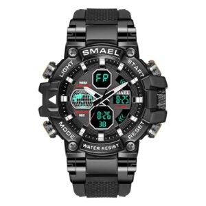 SMAEL 8027 Dual Time Analog Digital Sport Water Proof Men's Watch
