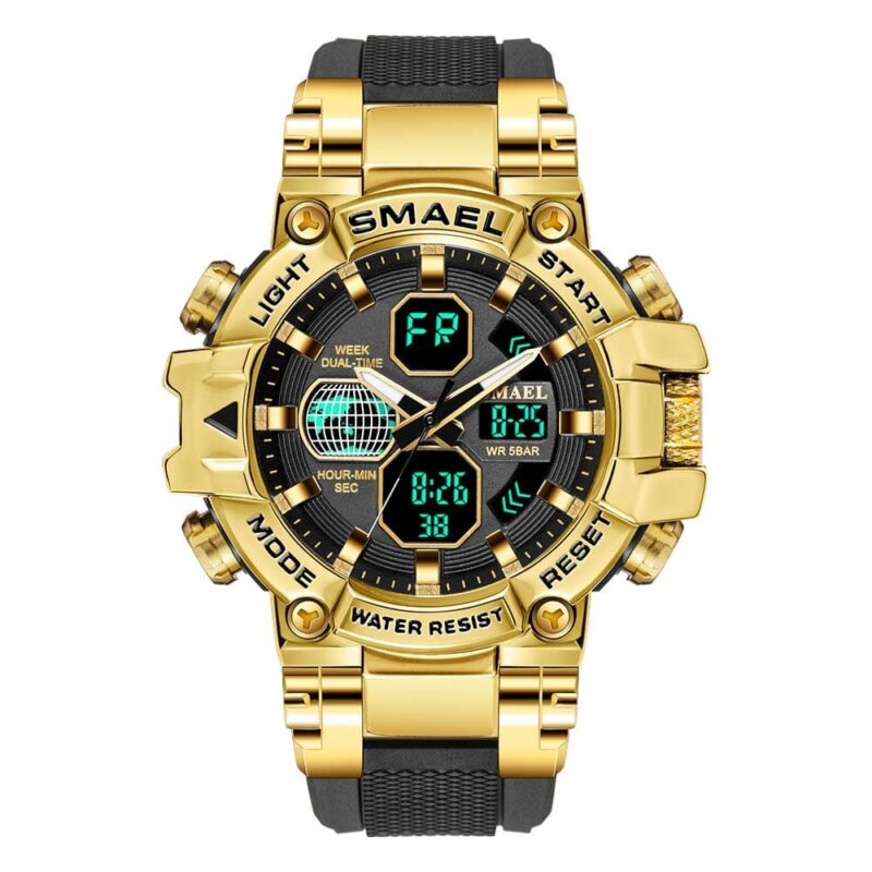 SMAEL 8027 Dual Time Analog Digital Sport Water Proof Men's Watch - Image 3