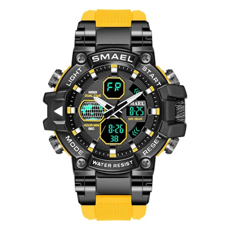 SMAEL 8027 Dual Time Analog Digital Sport Water Proof Men's Watch - Image 5