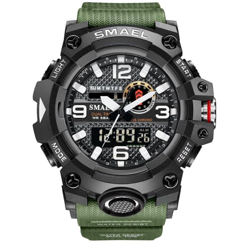 SMAEL 8035 Dual Movement Digital Analog Waterproof Men's Watch - Image 2