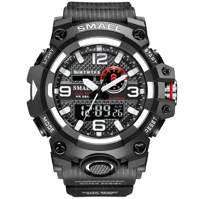 SMAEL 8035 Dual Movement Digital Analog Waterproof Men's Watch - Image 7