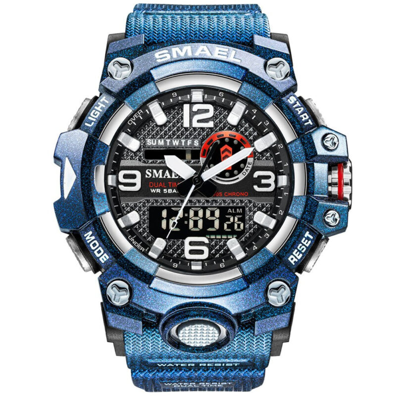 SMAEL 8035 Dual Movement Digital Analog Waterproof Men's Watch