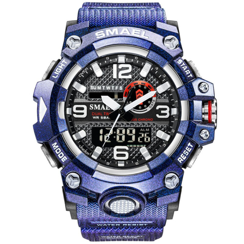 SMAEL 8035 Dual Movement Digital Analog Waterproof Men's Watch - Image 5