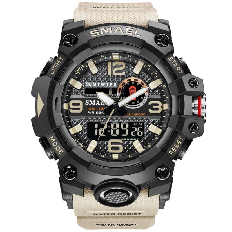 SMAEL 8035 Dual Movement Digital Analog Waterproof Men's Watch - Image 4