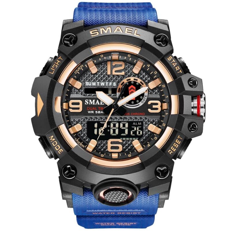 SMAEL 8035 Dual Movement Digital Analog Waterproof Men's Watch - Image 3