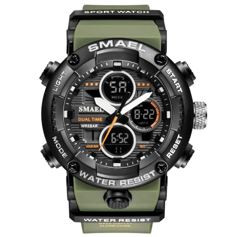 SMAEL 8038 Digital Analog Sport Military Water Resistant Watch for Men - Image 8