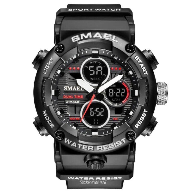 SMAEL 8038 Digital Analog Sport Military Water Resistant Watch for Men