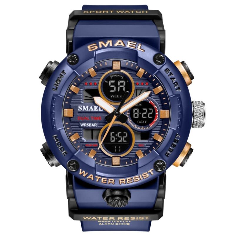 SMAEL 8038 Digital Analog Sport Military Water Resistant Watch for Men - Image 4