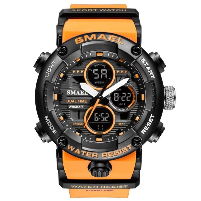 SMAEL 8038 Digital Analog Sport Military Water Resistant Watch for Men - Image 2