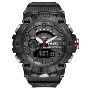 SMAEL 8040 Men's Dual Time Analog Digital  Sport Military Casual Waterproof Watch