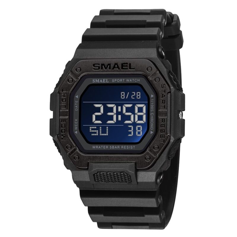 SMAEL 8059 Casual Classic Square Digital Waterproof Men's Watch